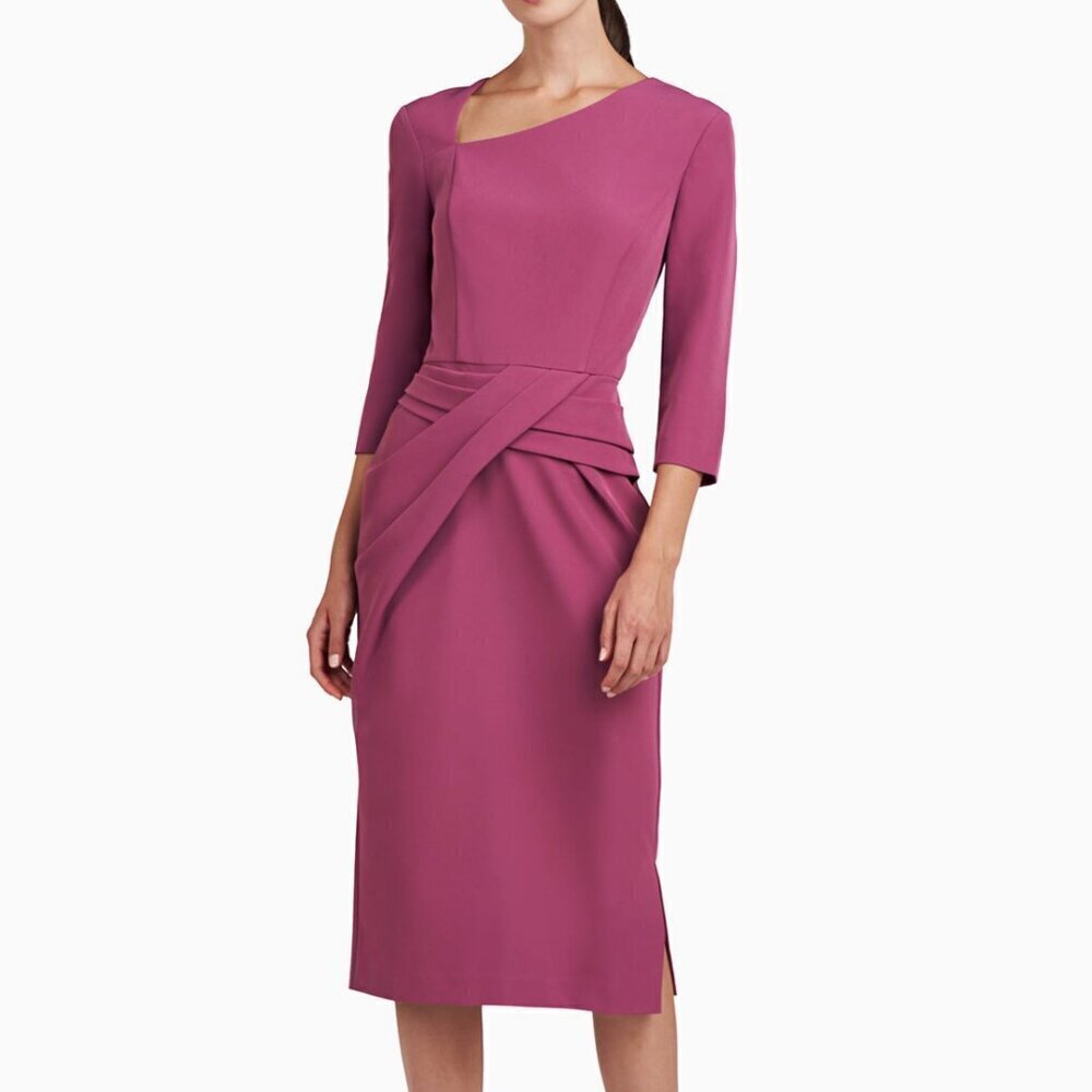 Kay Unger Alexa Midi Dress‎ 2 Pink